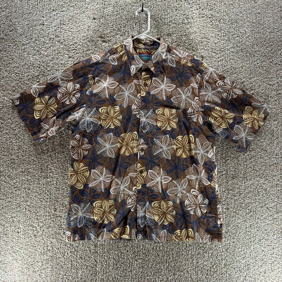 Reyn Spooner Hawaiian Shirt Mens Large Floral Button Up Joe Kealoha's Vintage - Picture 1 of 13